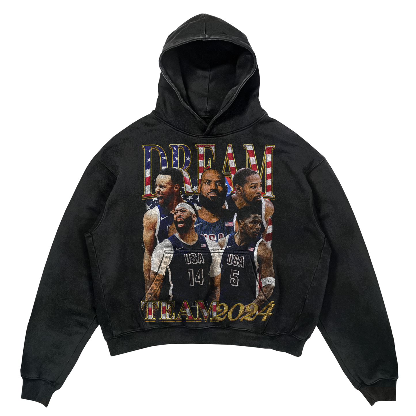 United States of America Basketball Gold Medal hoodie (Black)