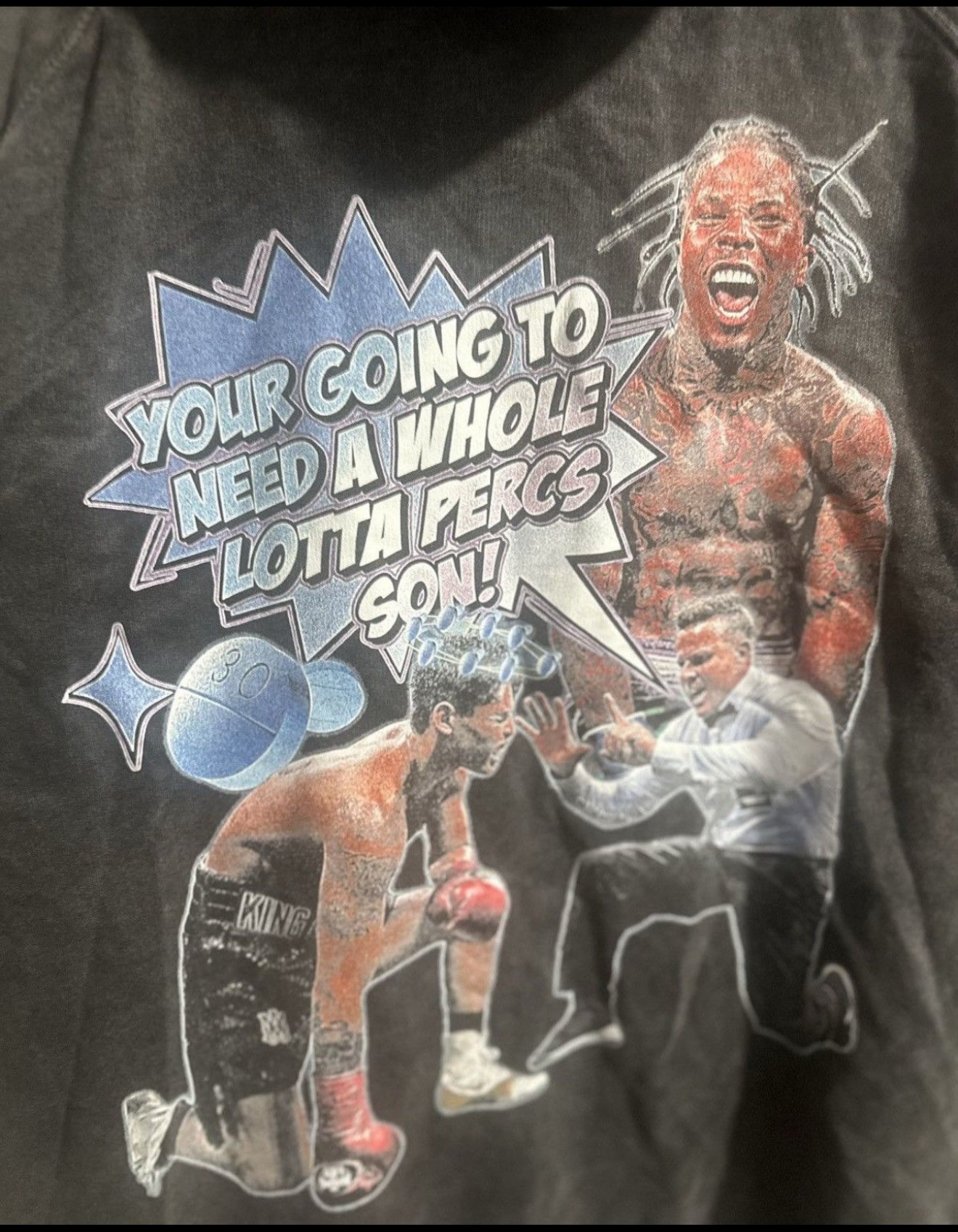 Whole Lotta Percs Boxing Hoodie