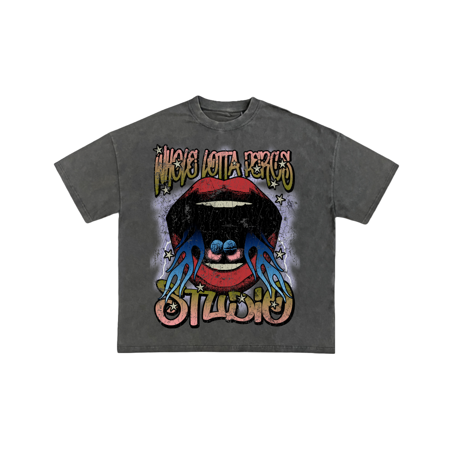 Whole Lotta Percs Studios tee(shadow grey)
