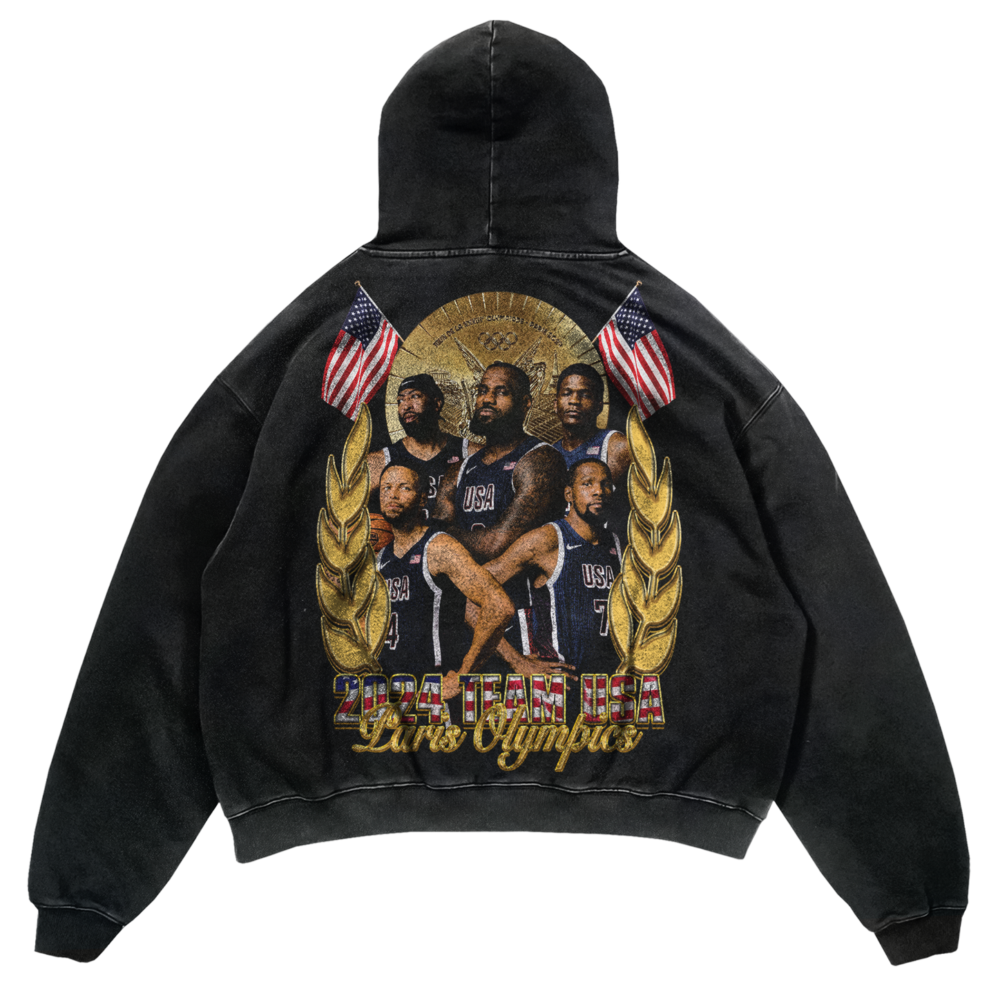 United States of America Basketball Gold Medal hoodie (Black)