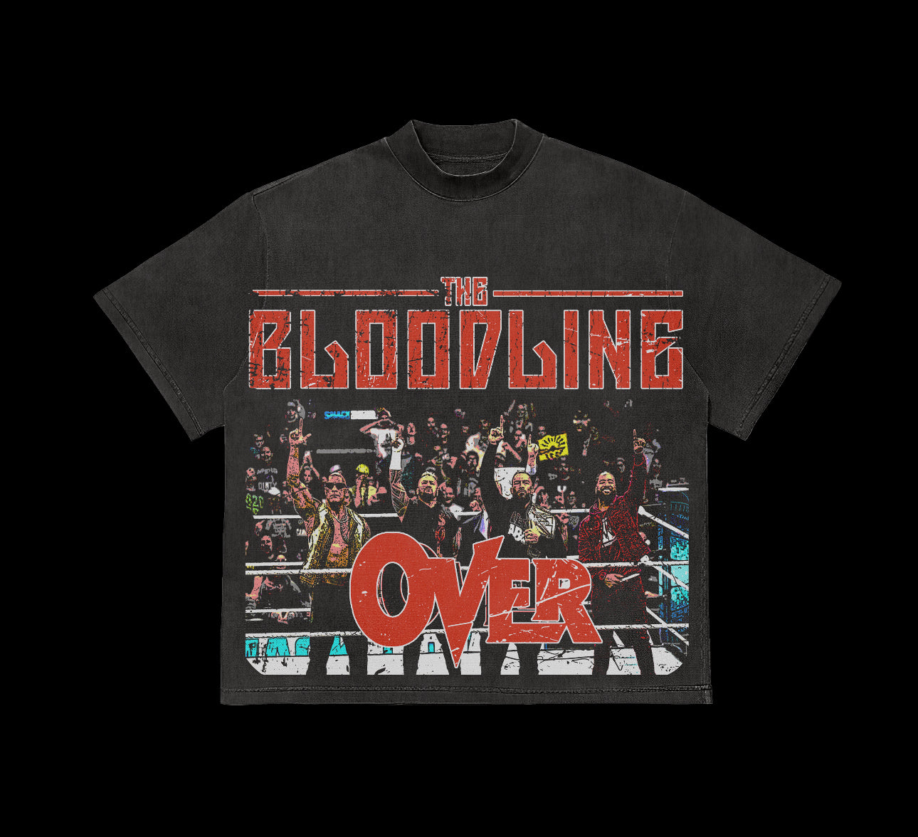 Smell What The Bloodline is Cooking tee. Front and Back design