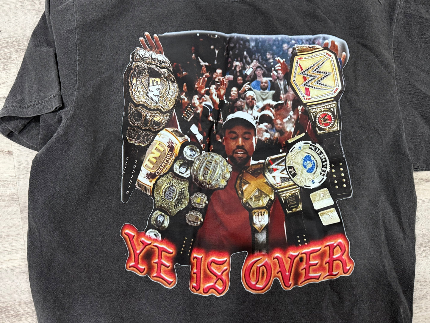 Ye Is Over Wrestling tee (Shadow Grey)