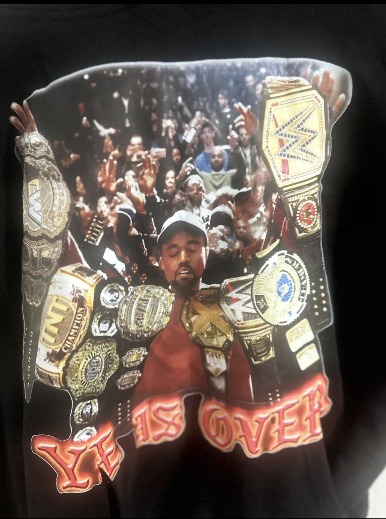 Ye Is Over Remix Hoodie(New Belts Added)Black