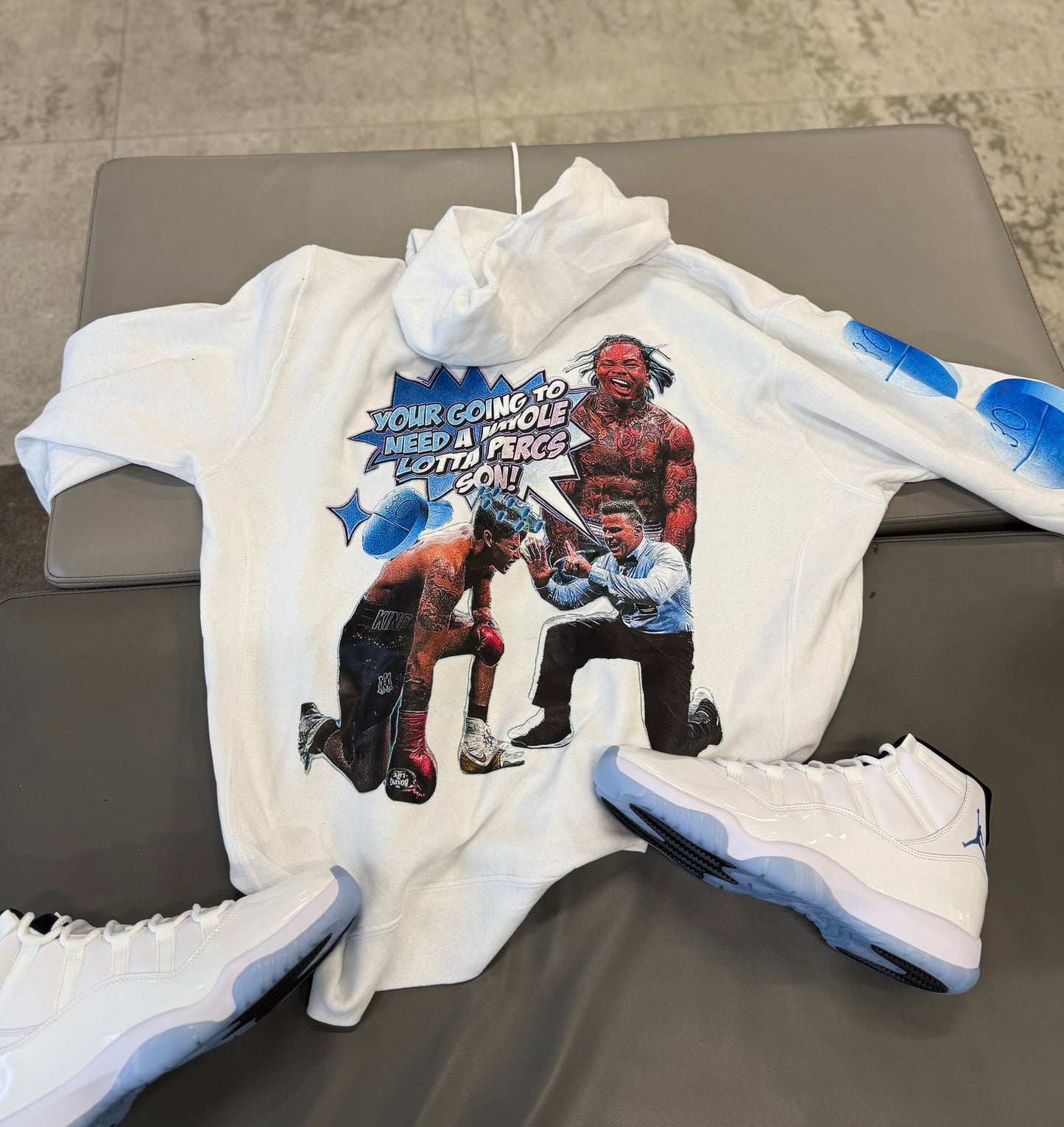 Whole Lotta Percs Boxing Hoodie